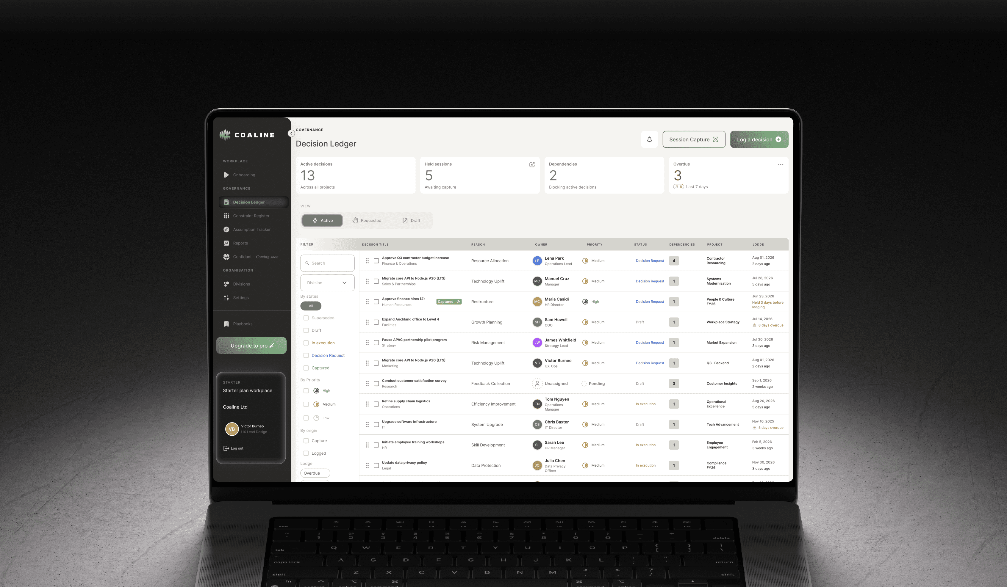 Coaline product mockup